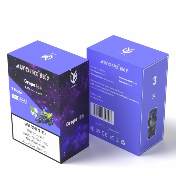 New Arrival Vape Pen Light Aurorax Sky with Replaceable Pods Rechargeable Battery